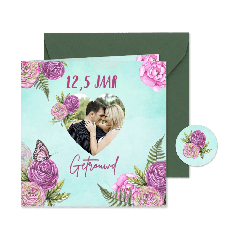 Jubileum ranonkels - Kaartimpressie