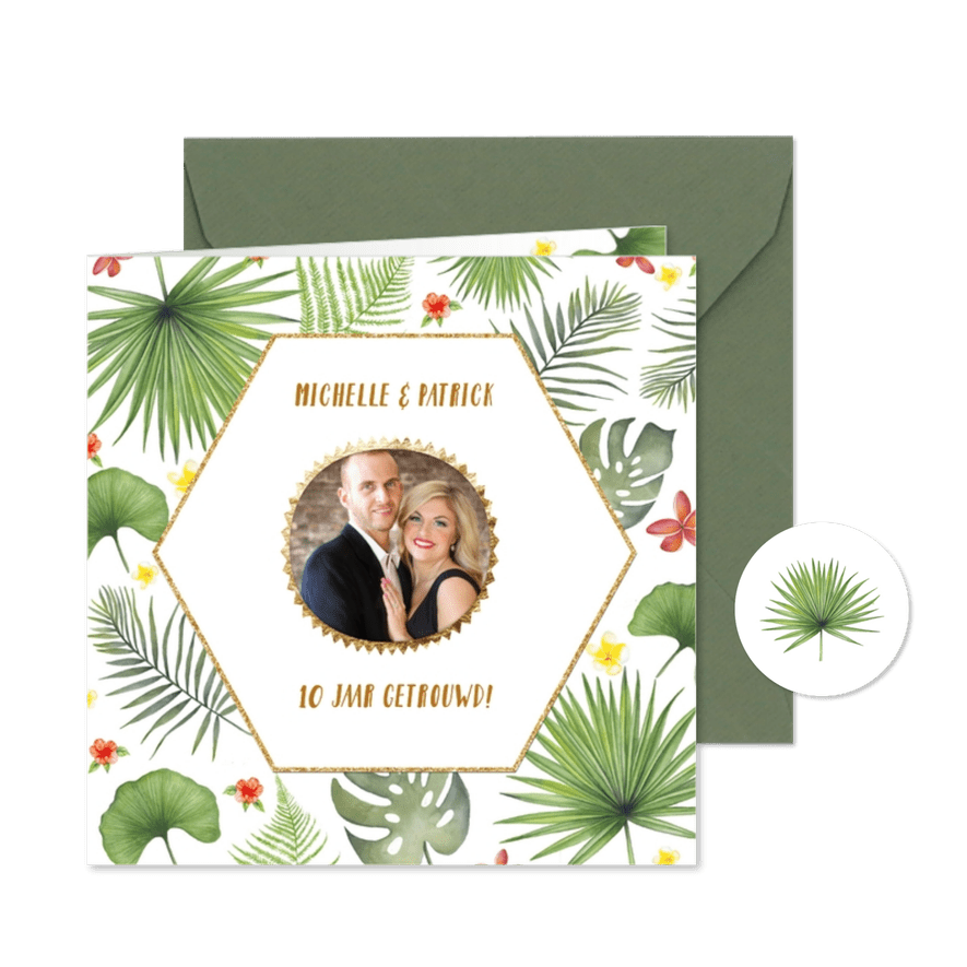 Jubileum tropical - Kaartimpressie