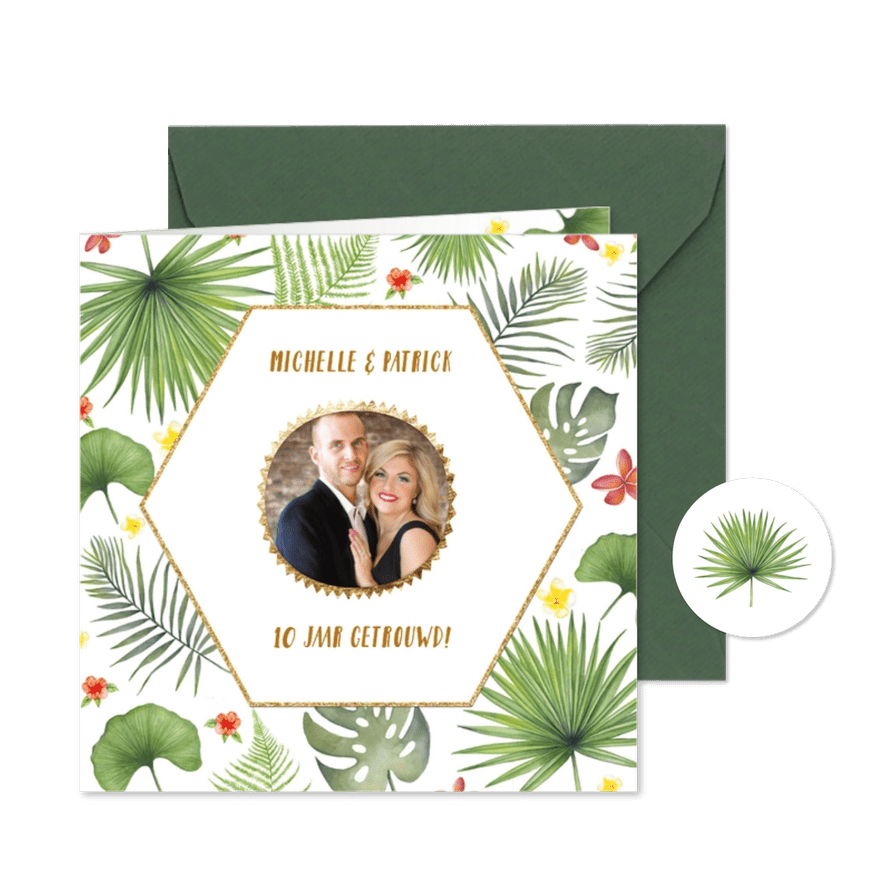 Jubileum tropical - Kaartimpressie