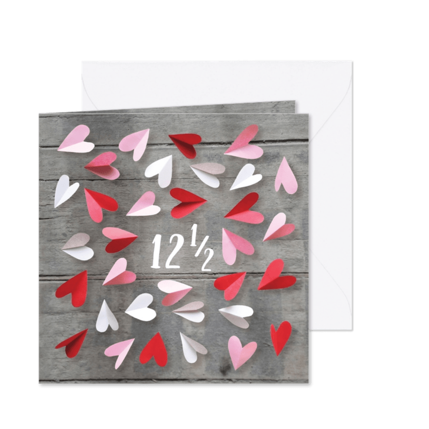 Jubileum uitnodiging 12,5 jaar getrouwd - Kaartimpressie