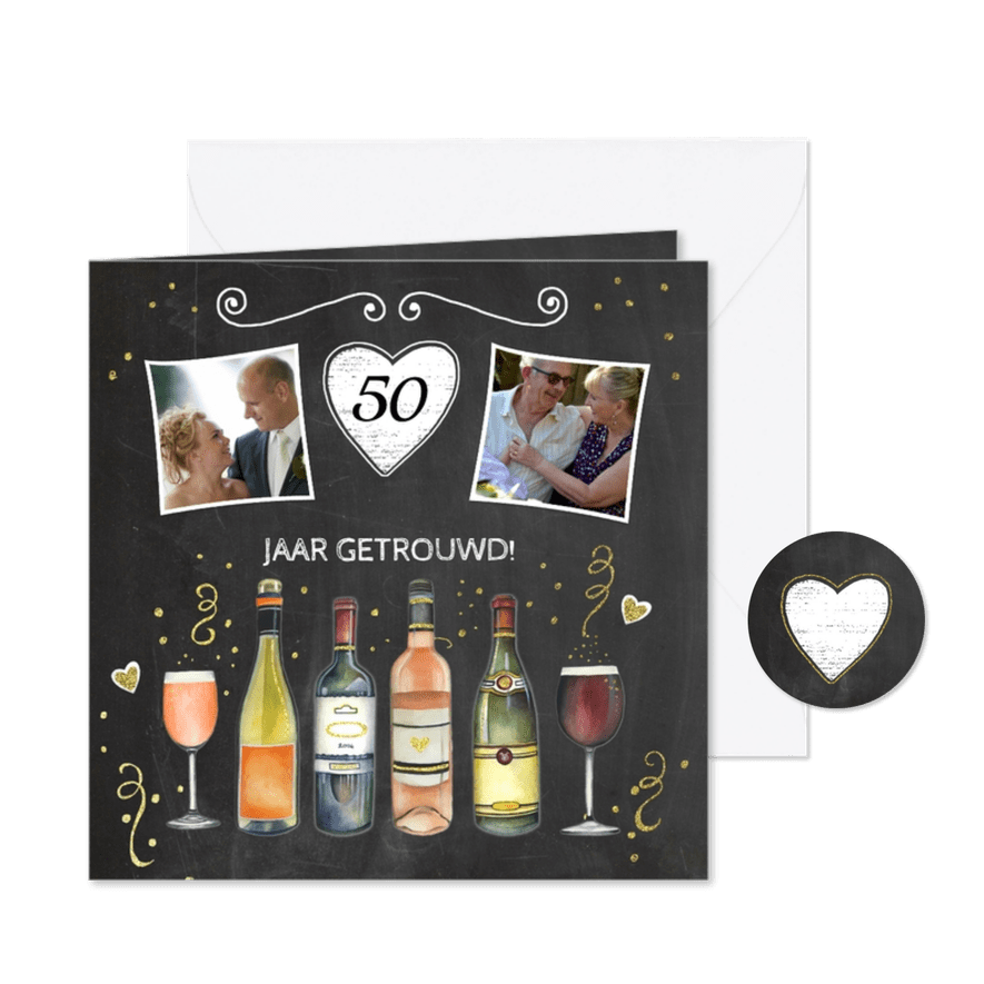 Jubileum vijftig jaar wijn - Kaartimpressie