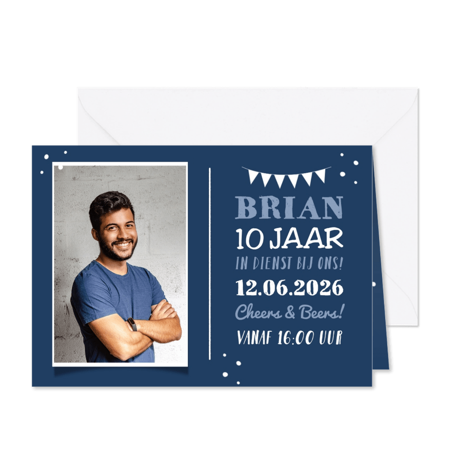 Jubileum werk X jaar in dienst foto hip - Kaartimpressie