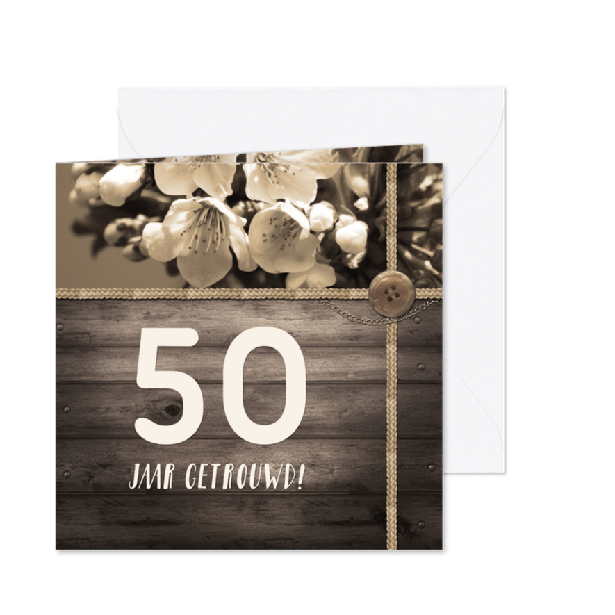 Jubileumfeest zelf invullen c - Kaartimpressie