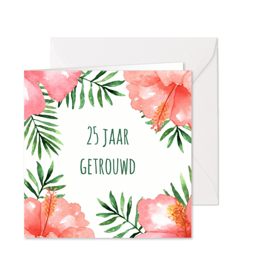 Jubileumkaart Tropical - WW - Kaartimpressie