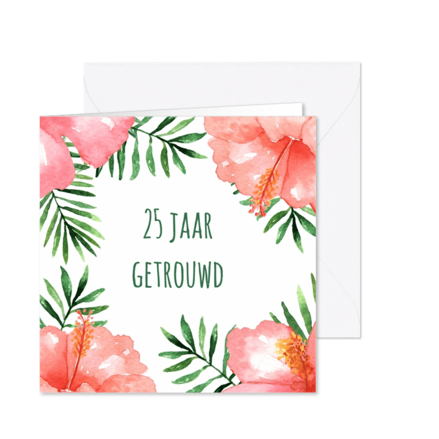 Jubileumkaart Tropical - WW - Kaartimpressie