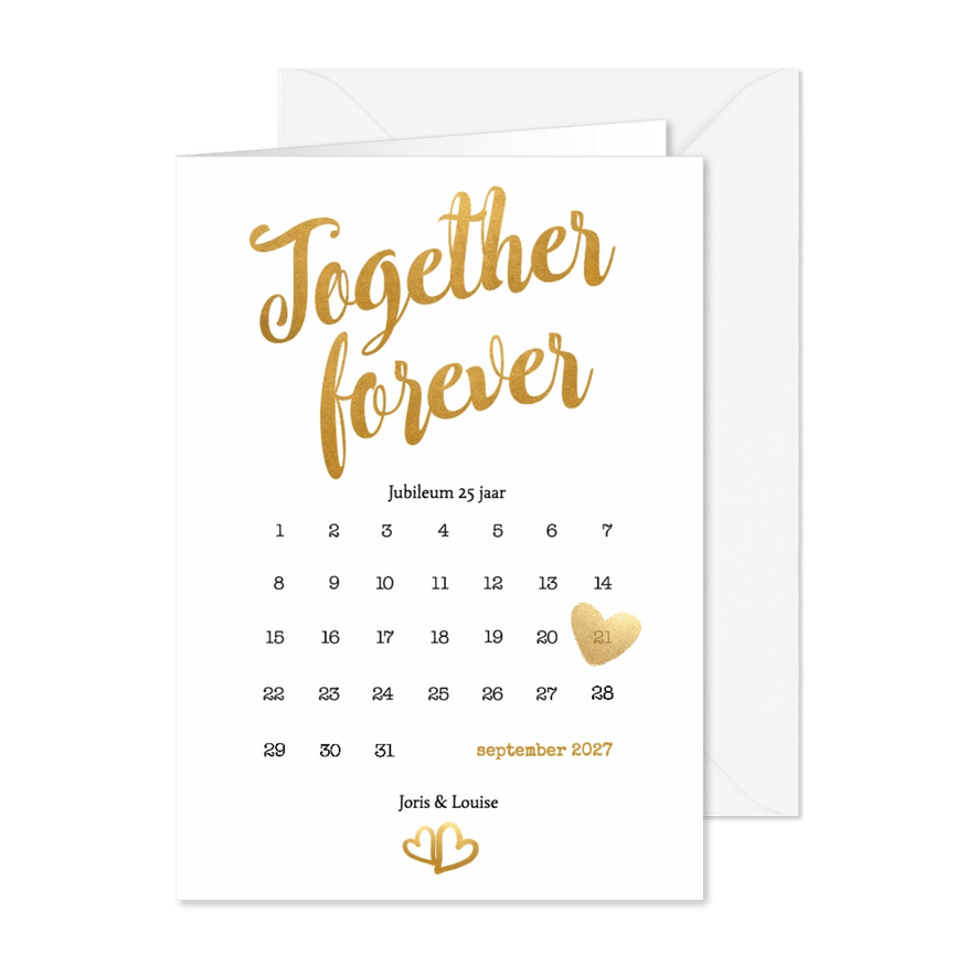 Kalender Together forever - BK - Kaartimpressie