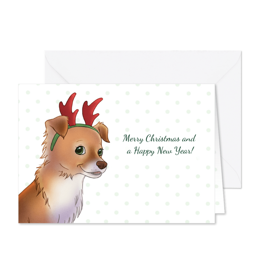 Kerst Chiwowy Rendier - Kaartimpressie