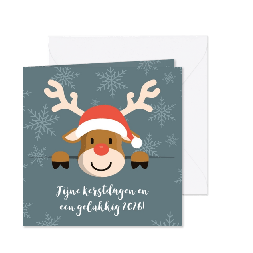 Kerstgroet van Rudolf - Kaartimpressie