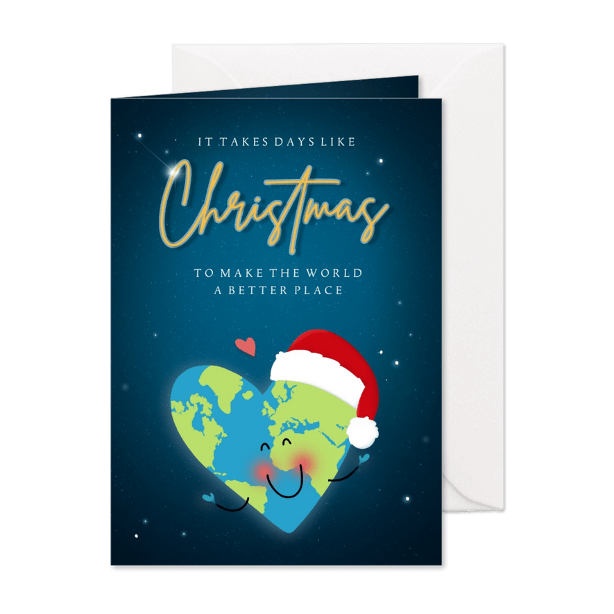 Kerstkaart better world - Kaartimpressie