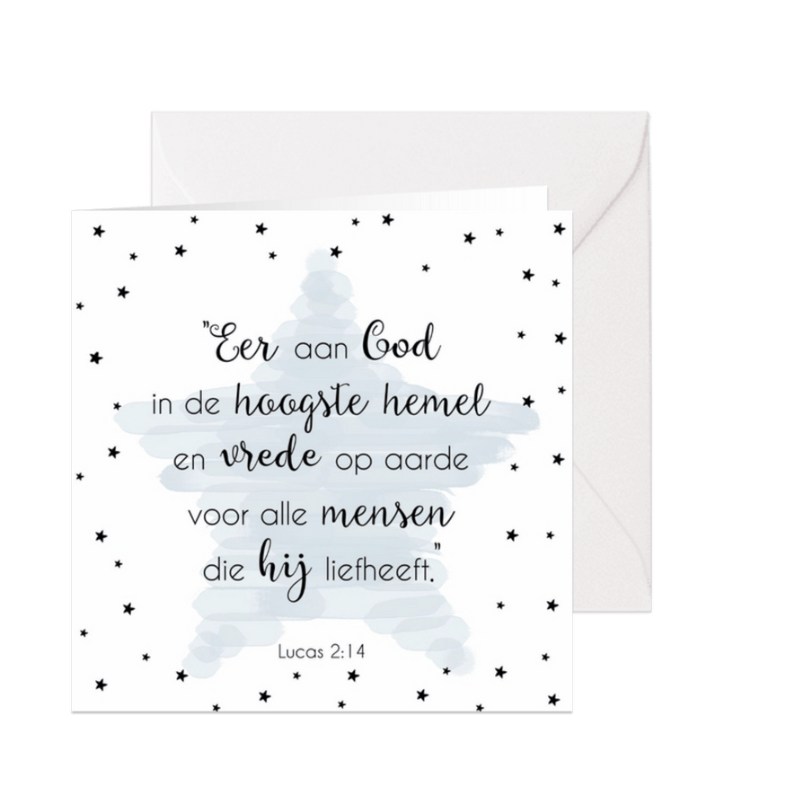 Kerstkaart bijbeltekst 1 - WW - Kaartimpressie