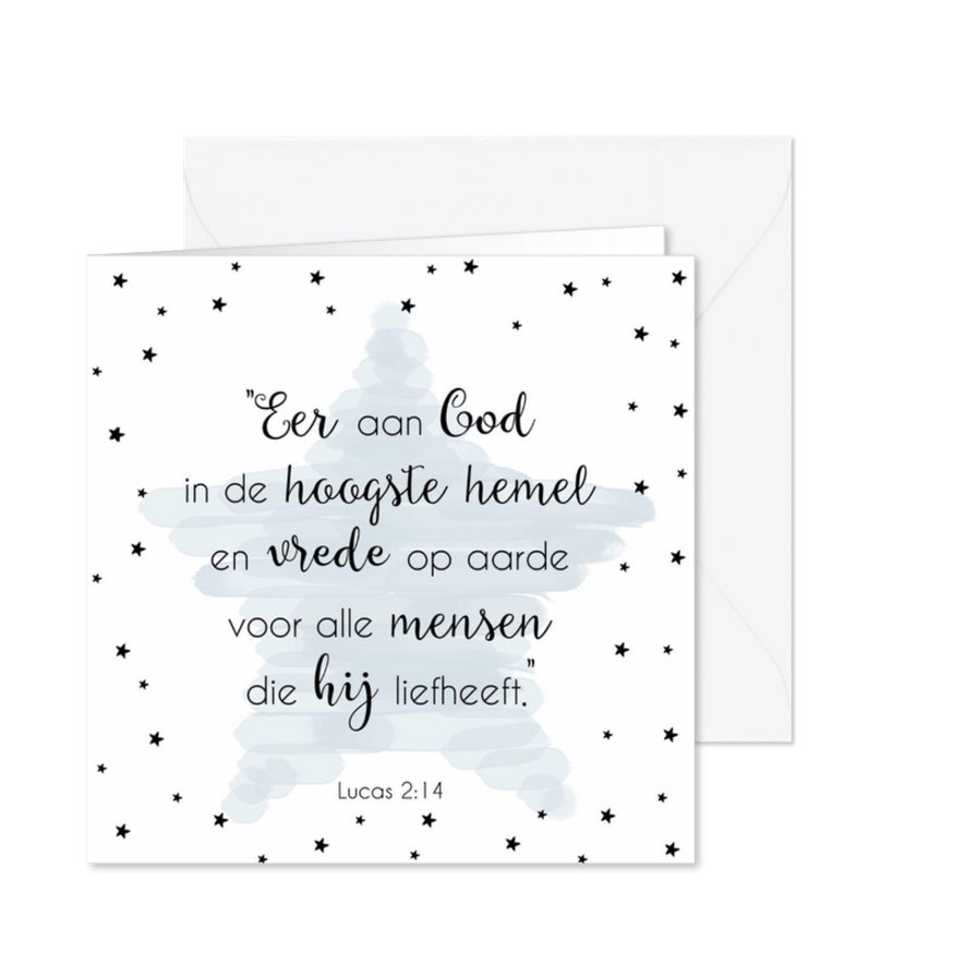 Kerstkaart bijbeltekst 1 - WW - Kaartimpressie