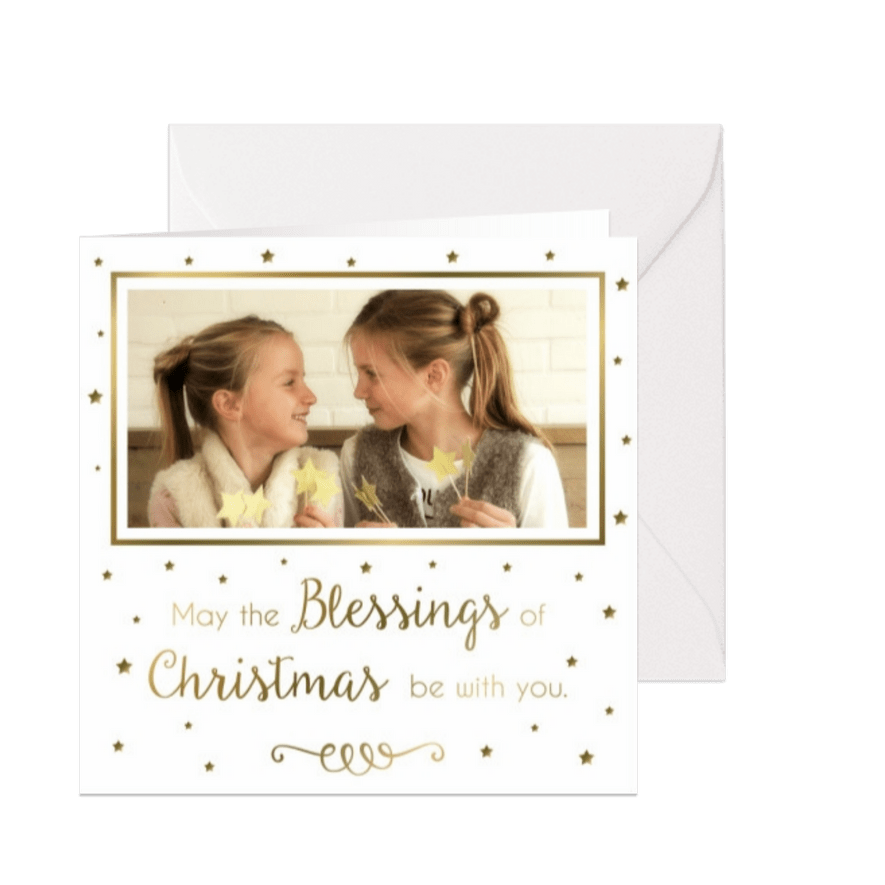 Kerstkaart Blessings - WW - Kaartimpressie