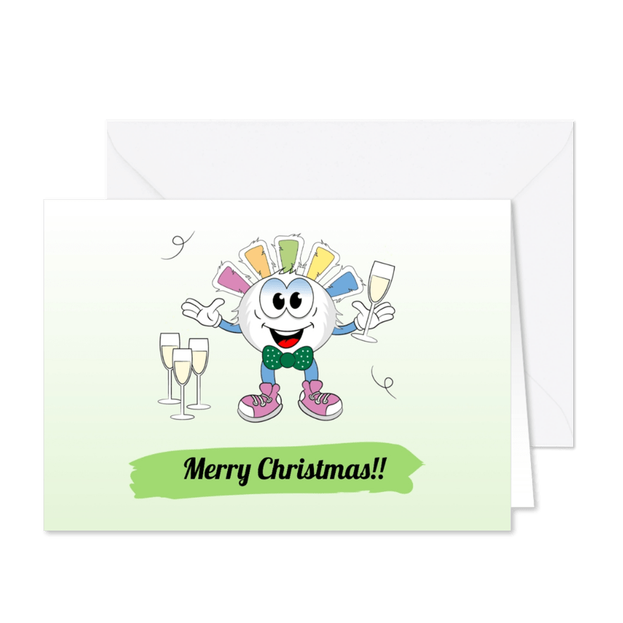 Kerstkaart Bliss to Shine Merry Christmas - Kaartimpressie