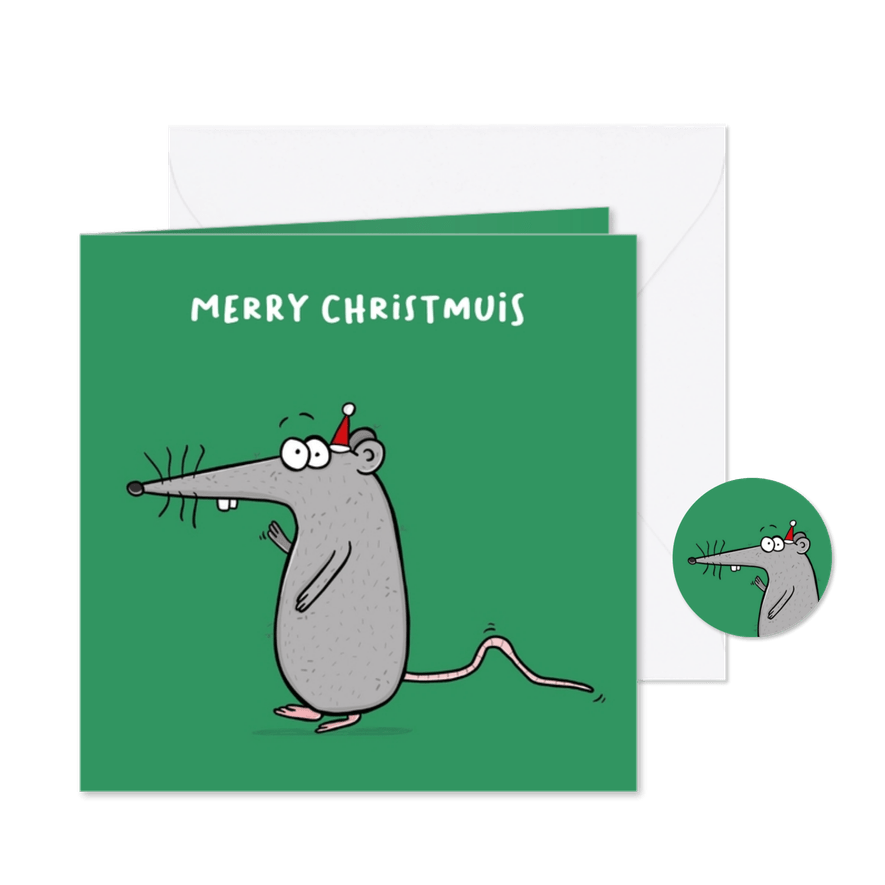 Kerstkaart christmuis - Kaartimpressie
