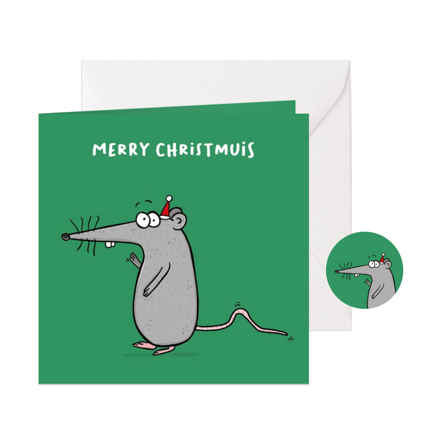 Kerstkaart christmuis - Kaartimpressie