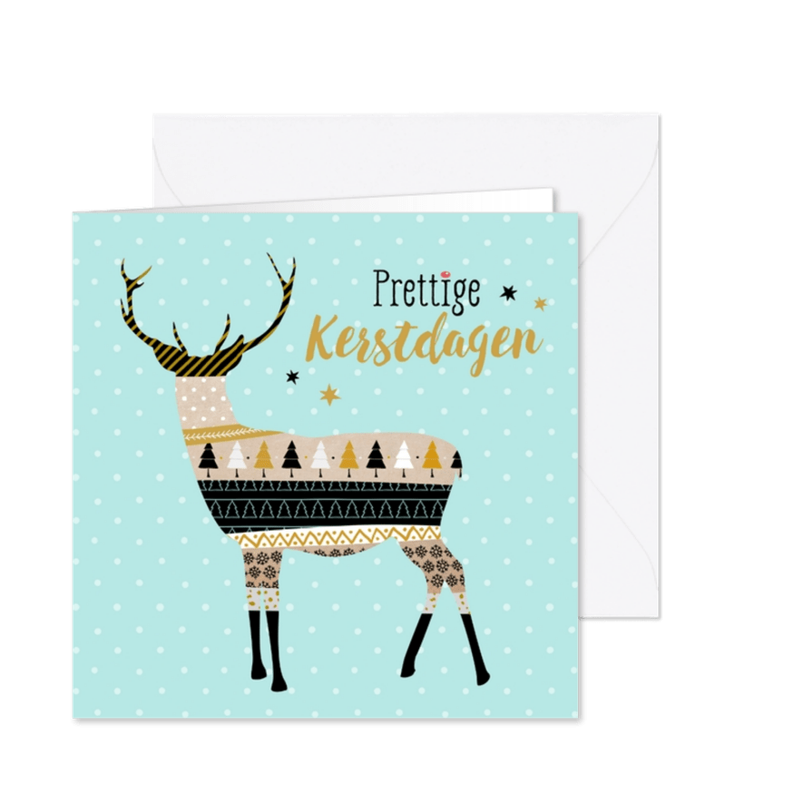 Kerstkaart CliniClowns Boompjes - Kaartimpressie