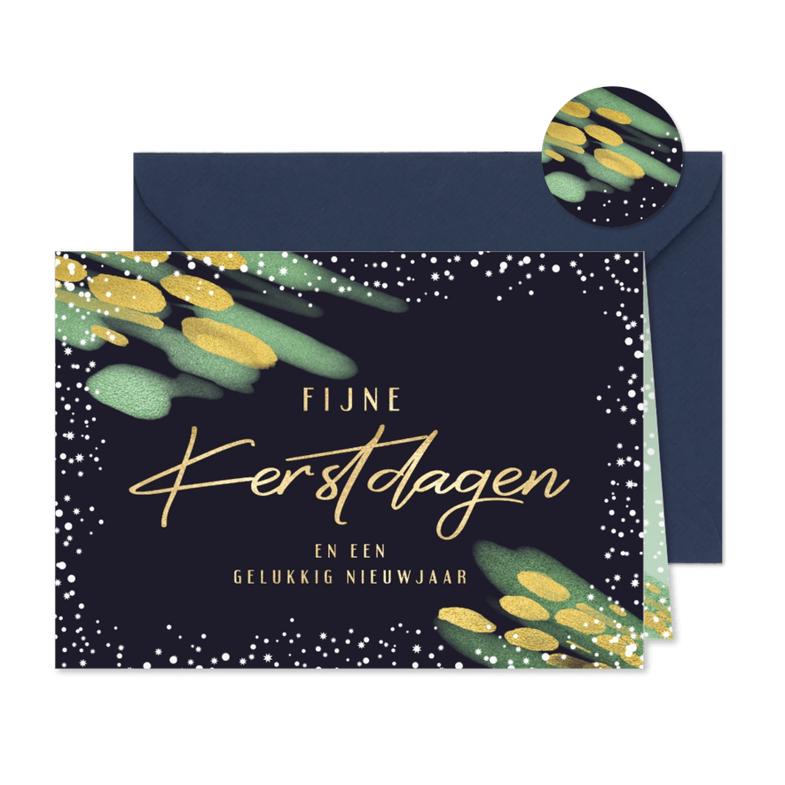 Kerstkaart Fijne Kerstdagen - Kaartimpressie