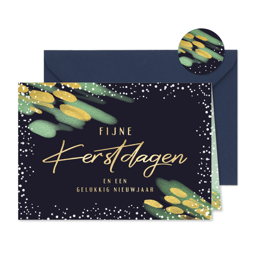 Kerstkaart Fijne Kerstdagen - Kaartimpressie