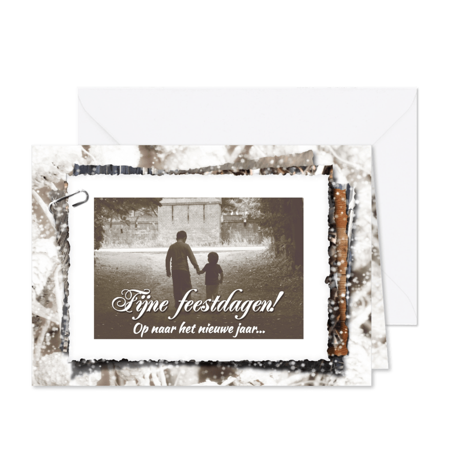 Kerstkaart fotostapel kinderen - Kaartimpressie