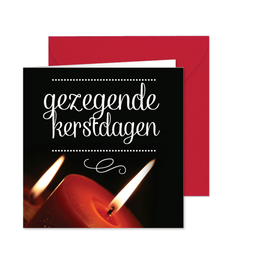 Kerstkaart Goodies Gezegend - Kaartimpressie