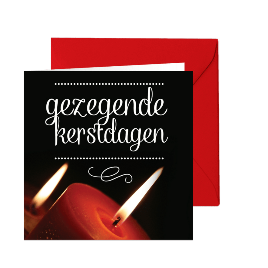 Kerstkaart Goodies Gezegend - Kaartimpressie