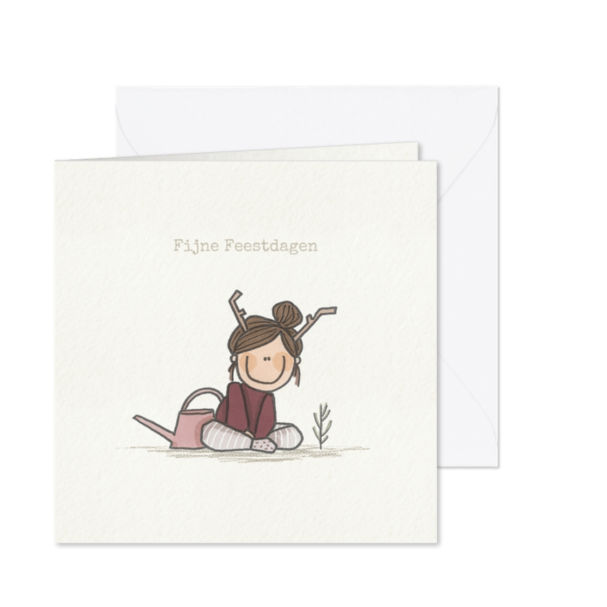 Kerstkaart Groeiende Kerstboom - Kaartimpressie