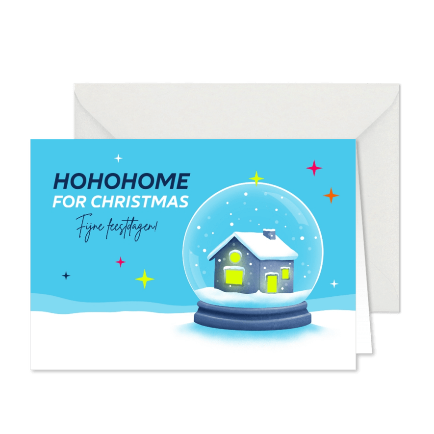 Kerstkaart Hohoho(me) for Christmas - Kaartimpressie