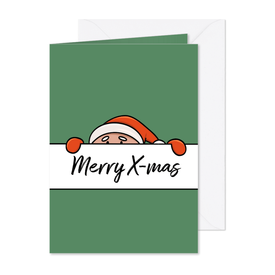 Kerstkaart kerstman GHZ - Kaartimpressie