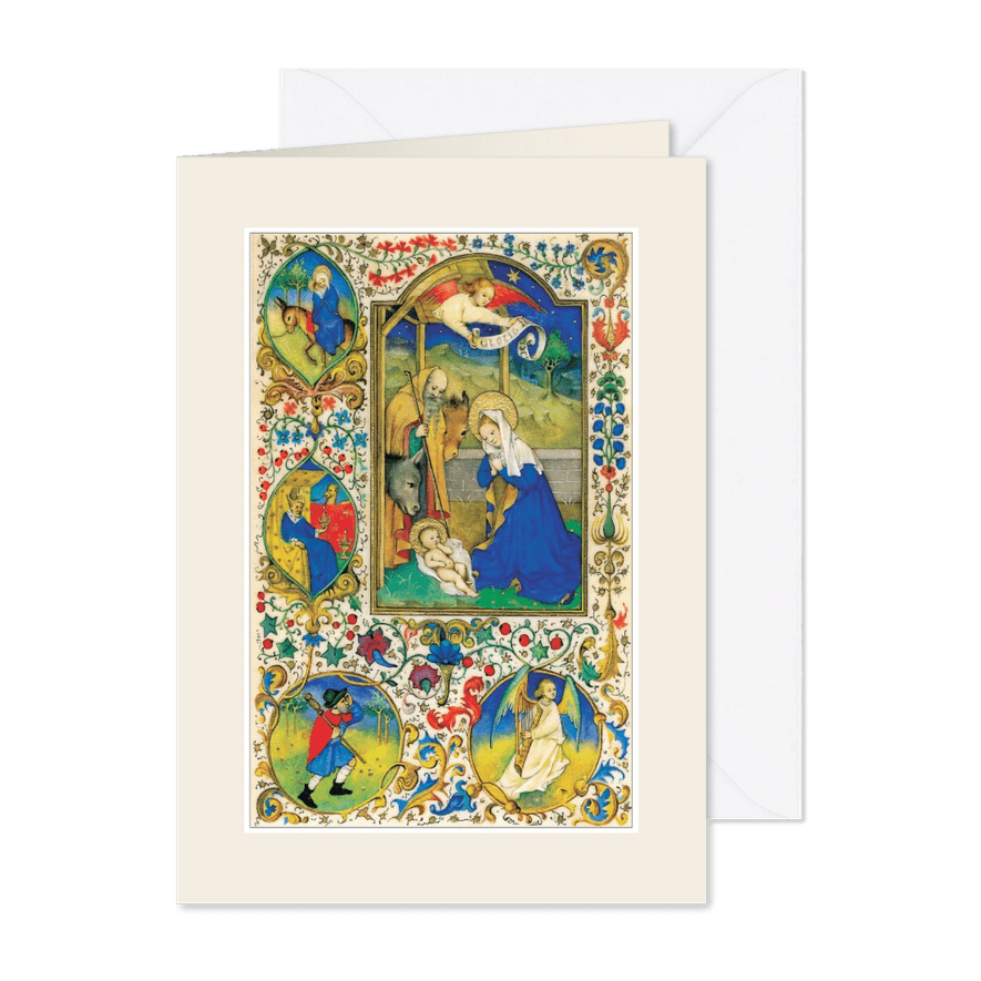 Kerstkaart - Kerstvoorstelling Jozef, Maria en Jezus - Kaartimpressie