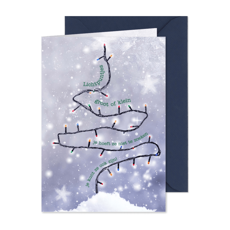 Kerstkaart Lichtpuntje GHZ - Kaartimpressie