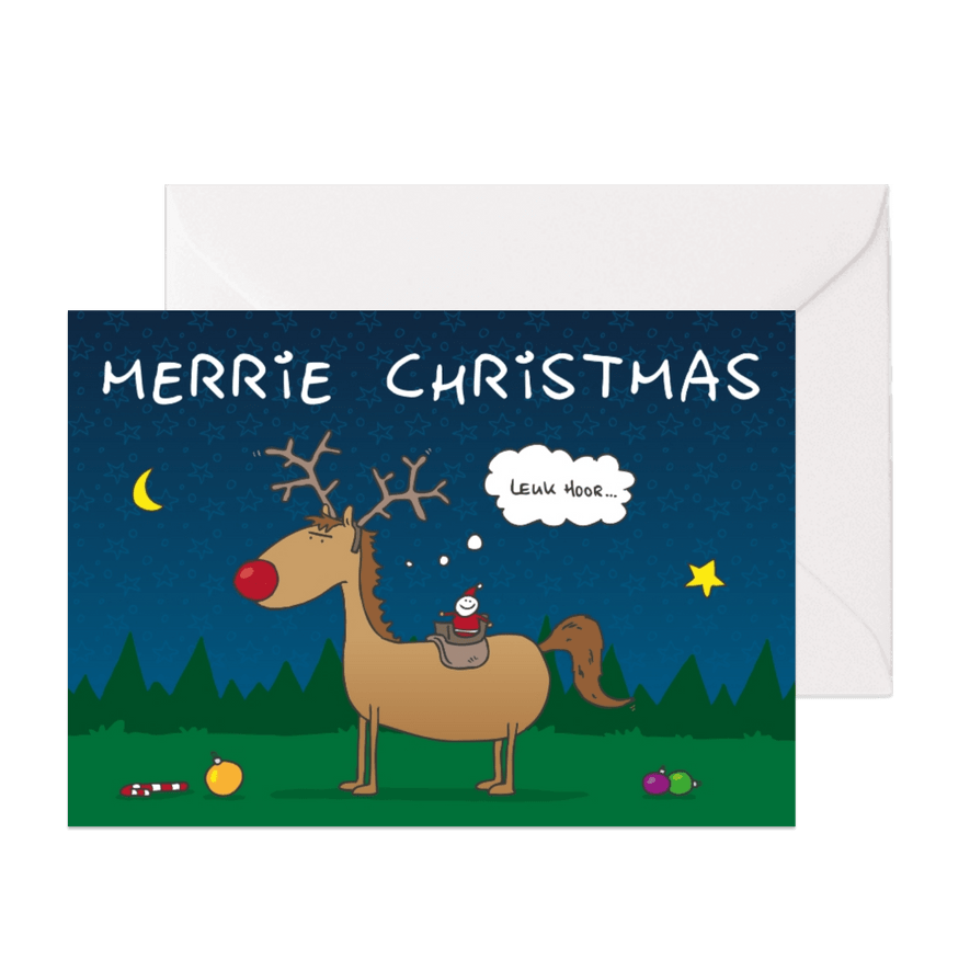 Kerstkaart Merrie Christmas - Kaartimpressie