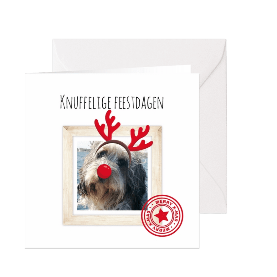 Kerstkaart met je huisdier - Kaartimpressie