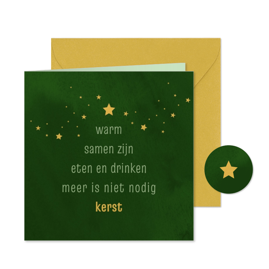 Kerstkaart met kerst 11je - Kaartimpressie