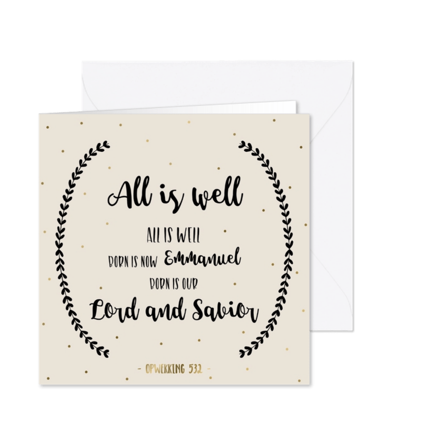 Kerstkaart Opwekking 532 - WW - Kaartimpressie