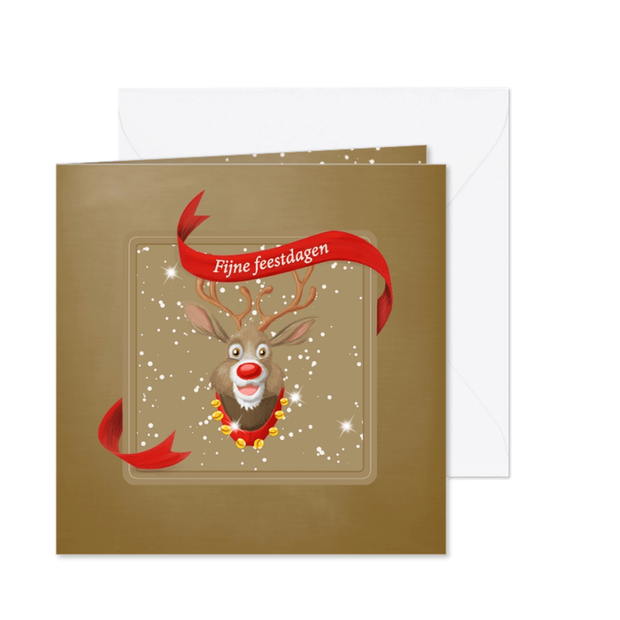 Kerstkaart Rudolph - Kaartimpressie