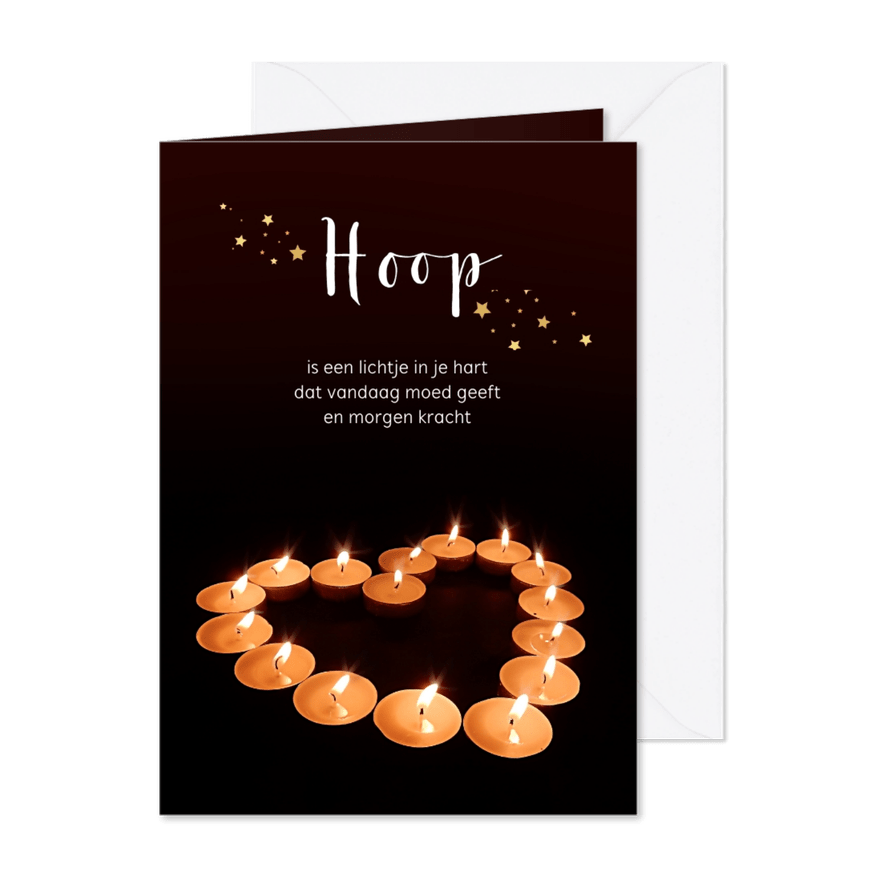 Kerstkaart sterkte hartverwarmend - Kaartimpressie