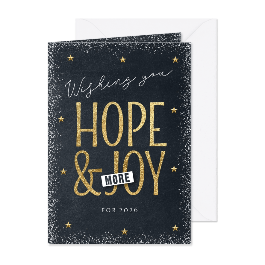 Kerstkaart sterkte wensen 2026 - Kaartimpressie