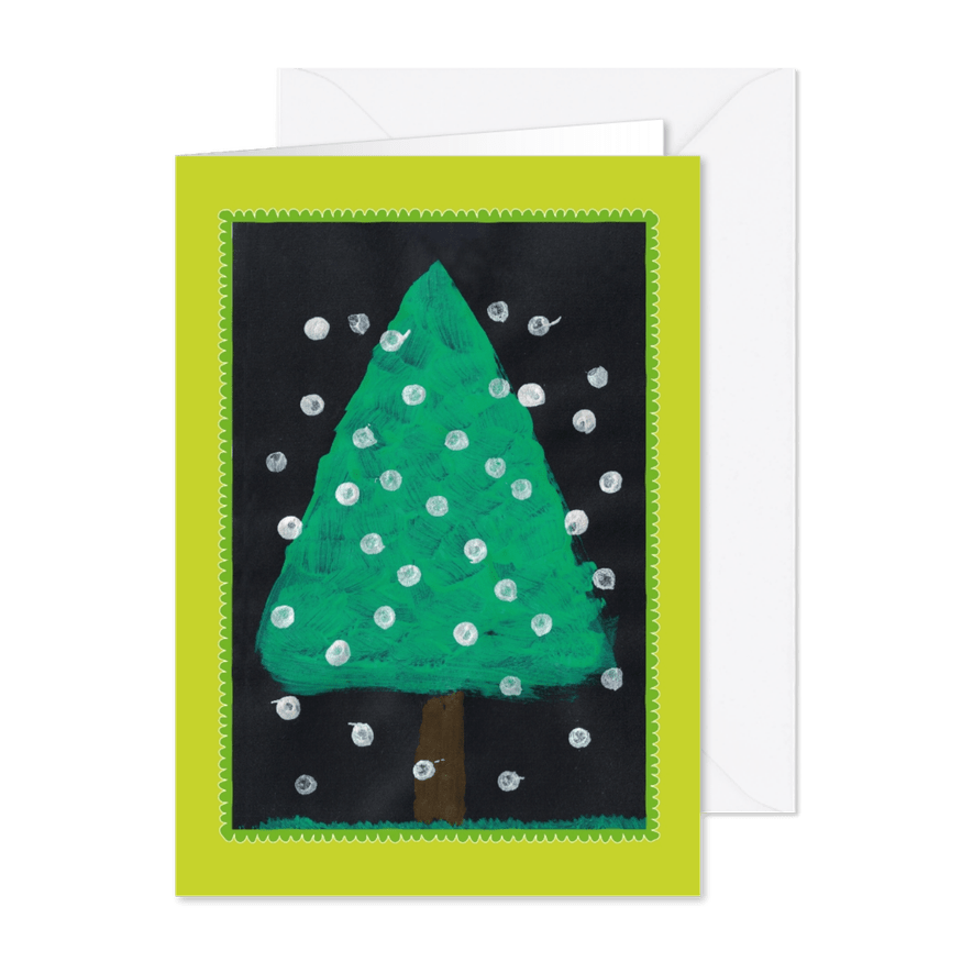 Kerstkaart van De Liedjesfabriek - Kaartimpressie