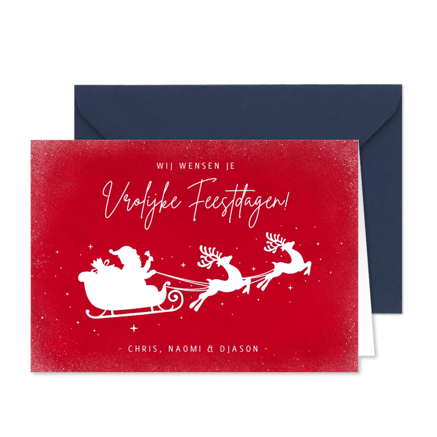 Kerstkaart voor goede doelen - Cliniclowns - Arrenslee - Kaartimpressie