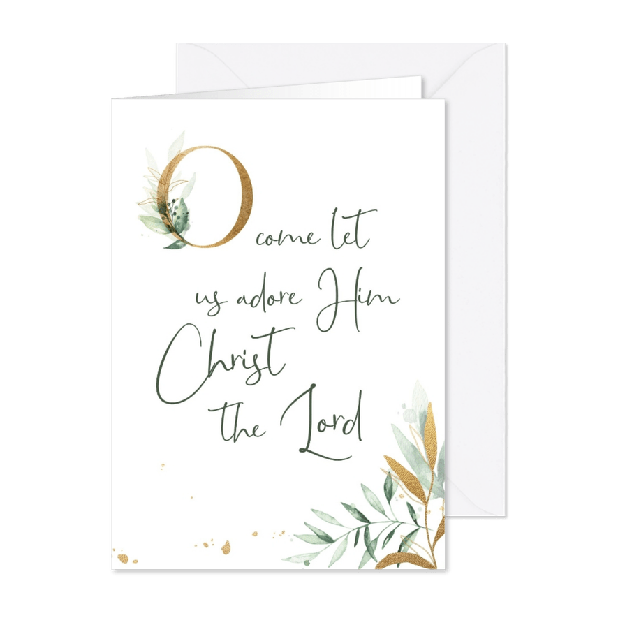 Kerstkaart waterverf opwekking 529 - Kaartimpressie