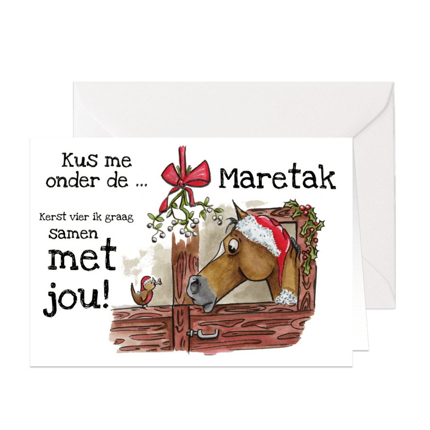 Kerstkaarten liefde verklaren met kerst - Kaartimpressie