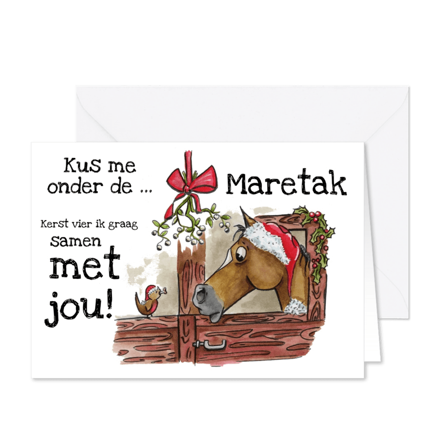 Kerstkaarten liefde verklaren met kerst - Kaartimpressie