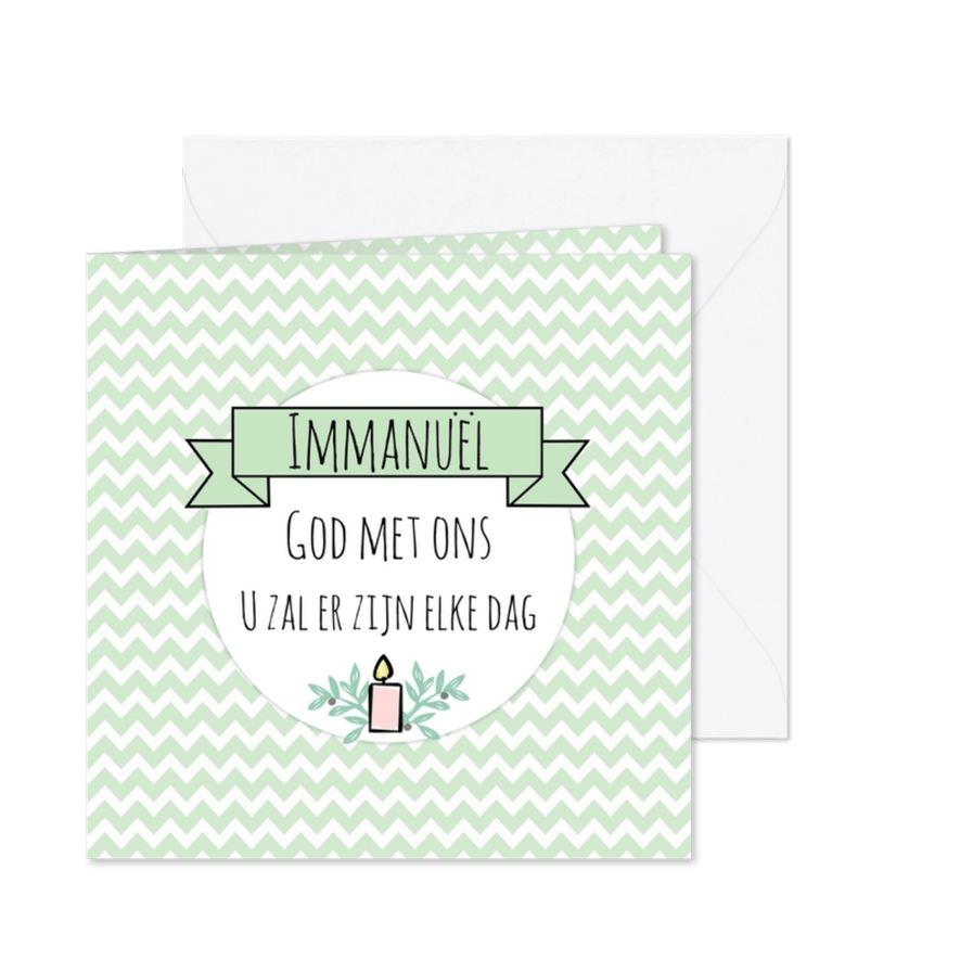 Kerstkaartje Immanuël - WW - Kaartimpressie