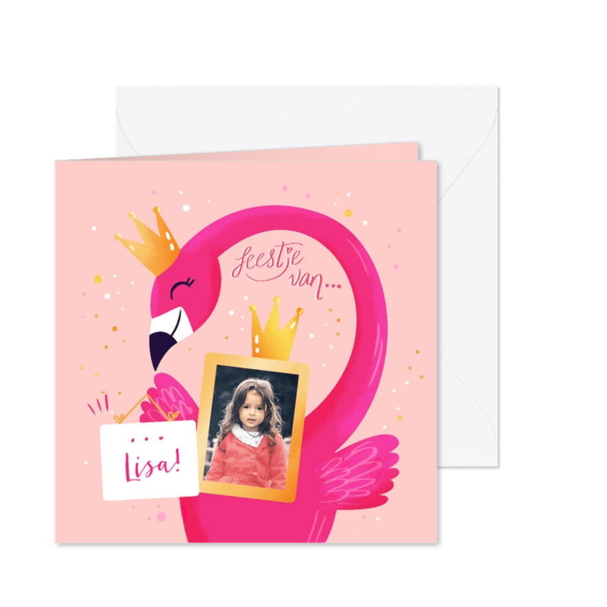Kinderfeestje: Flamingo Feest - Kaartimpressie
