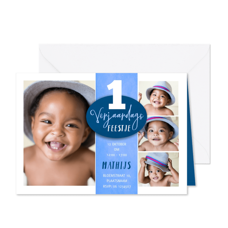 Kinderfeestje Leeftijd Hip - Kaartimpressie