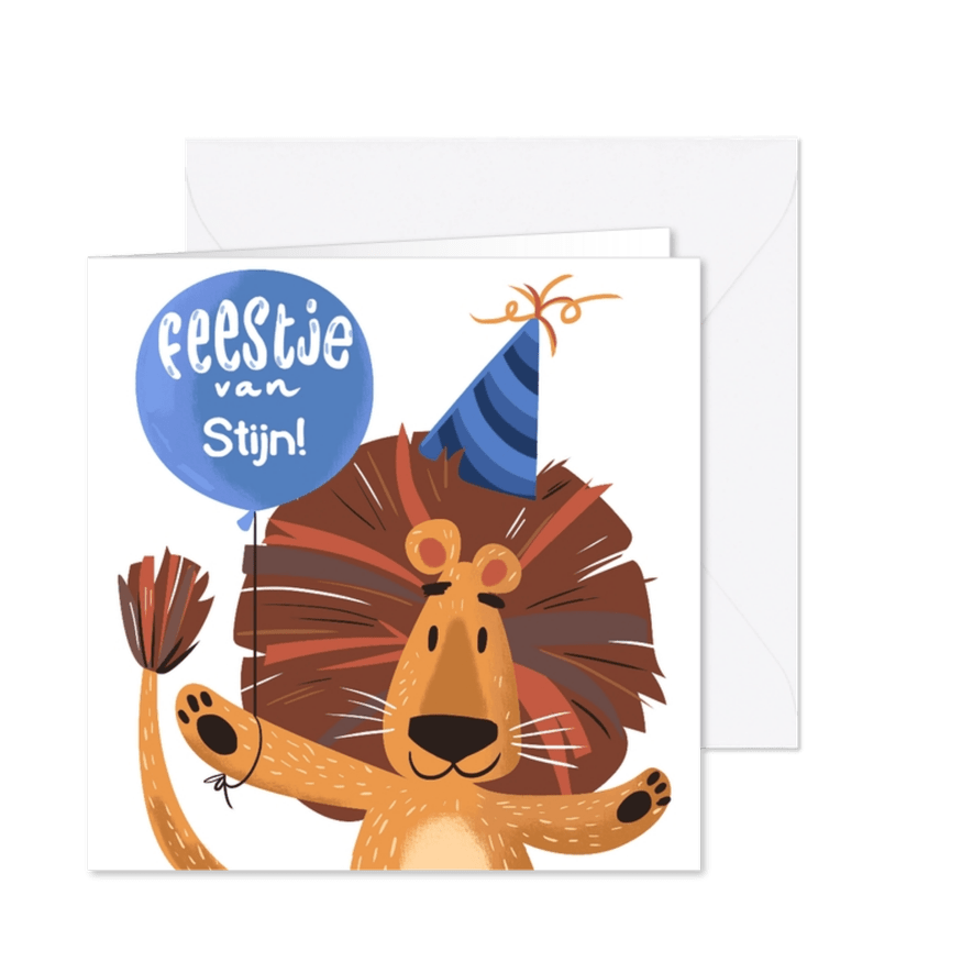 Kinderfeestje Leeuw - Kaartimpressie