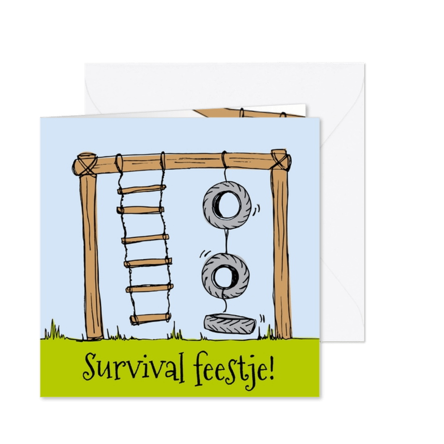 Kinderfeestje survival - Kaartimpressie