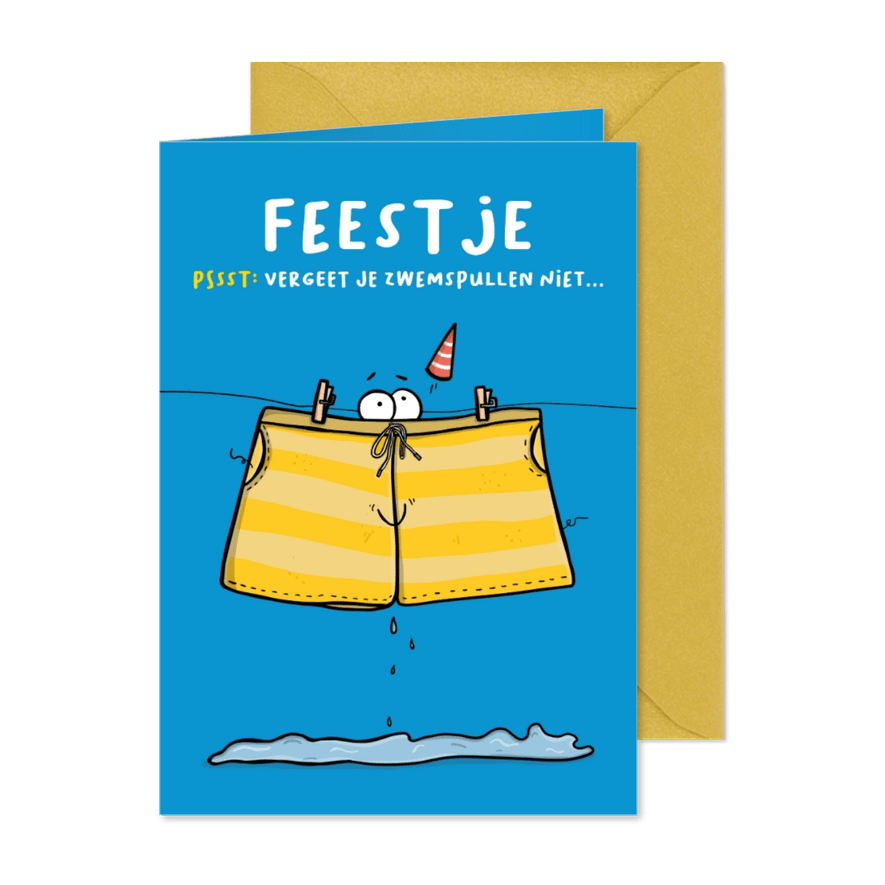 Kinderfeestje vergeet je je zwemspullen niet? - Kaartimpressie