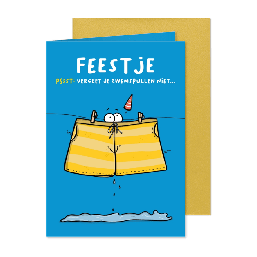 Kinderfeestje vergeet je je zwemspullen niet? - Kaartimpressie
