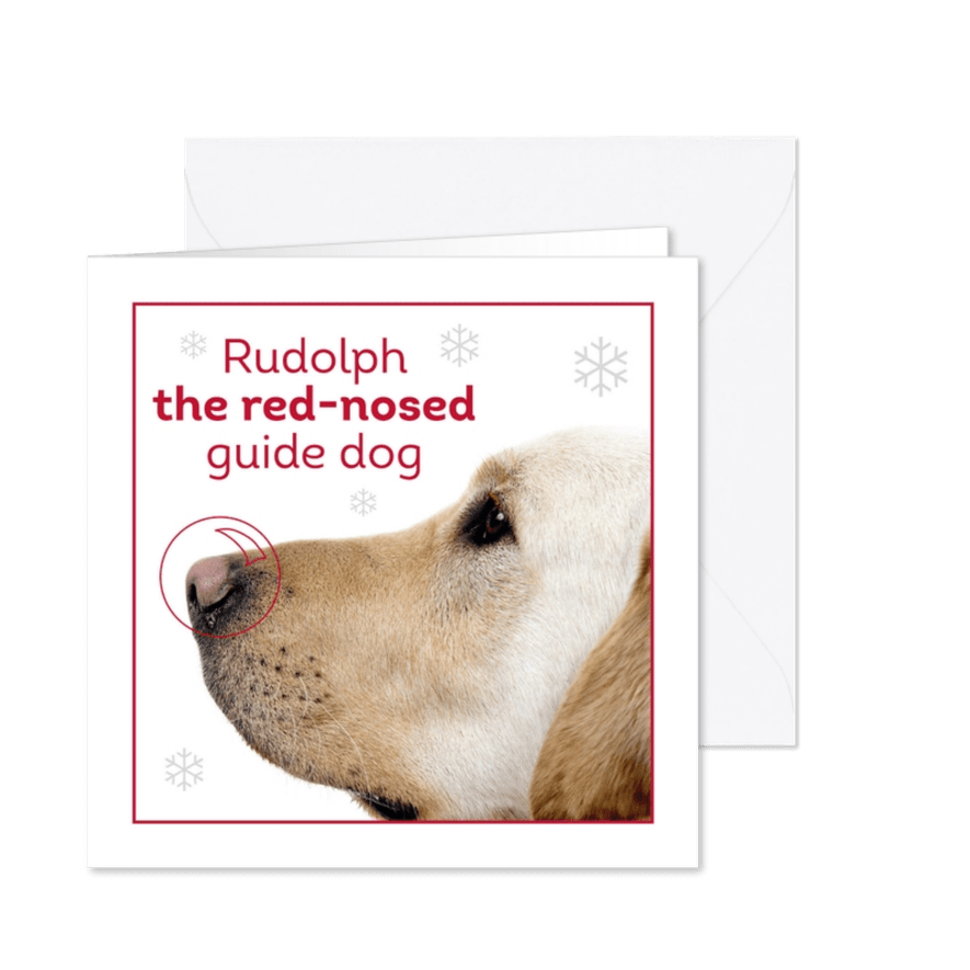 KNGF Kerstkaart Rudolph - Kaartimpressie